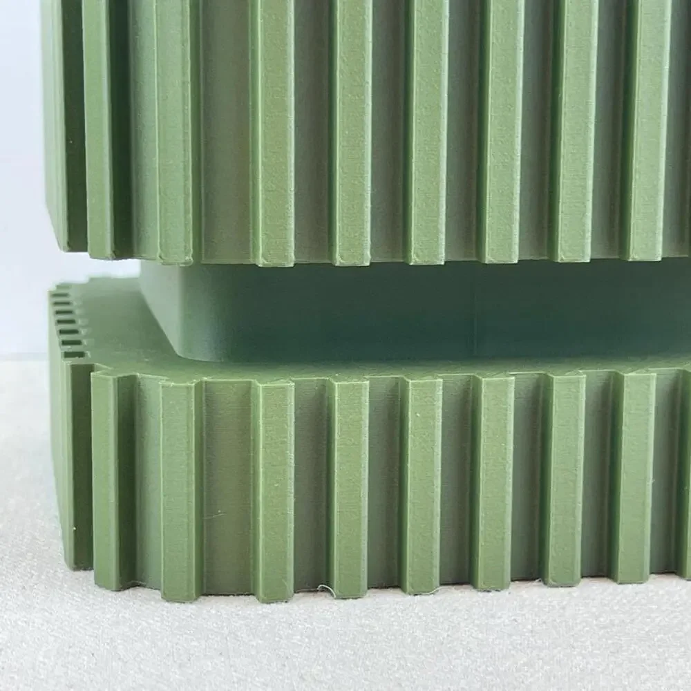 Modern Geometric Planter Striped Planter Pot with Drainage, Indoor Flower Pot